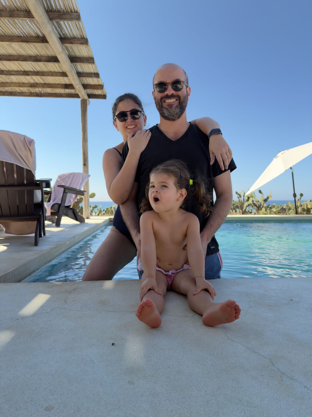 All of us poolside in Puerto Rico